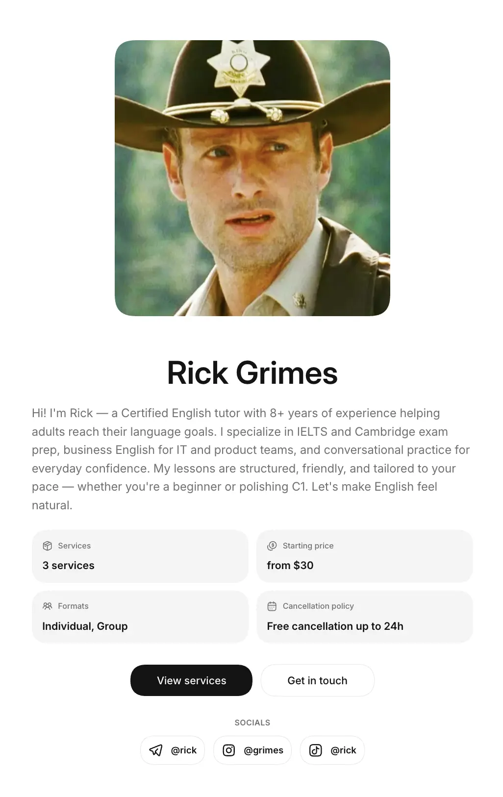 Public Profile